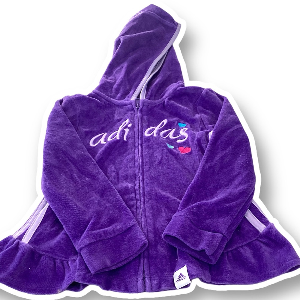 Adidas purple toddler or baby sweater
